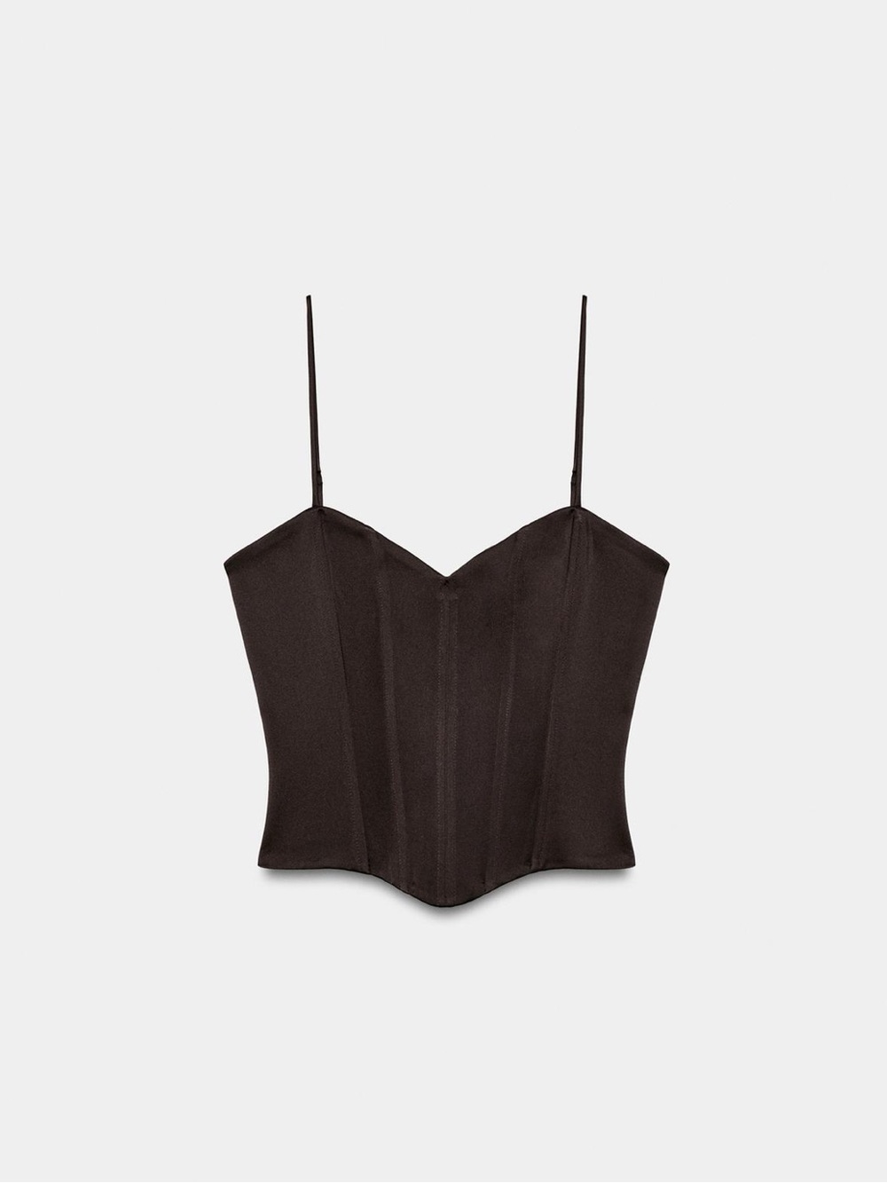 Zara - Satin Effect Corset Top